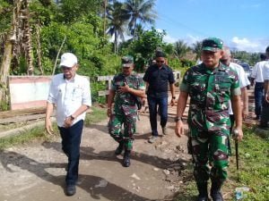 Dandim Dan Bupati Halut Sambangi Kao Barat