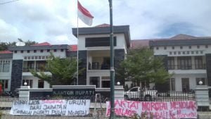 Aksi Koalisi Masyarakat Morotai Di Dominasi Perempuan