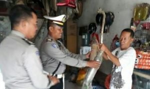 Satlantas Polres Pamekasan Sisir Toko Knalpot Brong