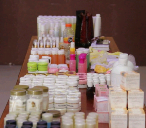 Polres Mojokerto kota Ungkap Penjualan Kosmetik Ilegal