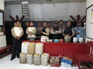 Jajaran Polres Halut Amankan Miras Di Tiga Tempat Berbeda Dalam Satu Malam