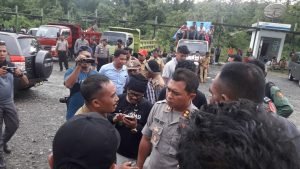 Dana 1% Belum Cair, NHM Dinilai Ingkar Janji, Pemerintah Desa 3 Kecamatan Gelar Demonstrasi
