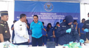 BNNP Jawa Timur Musnahkan 22 Kilogram Sabu Sabu