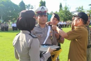 Berikan Rasa Aman Saat Idul Fitri, Polres Halut Gelar Apel Pasukan Ops Ketupat Kie Raha 2019