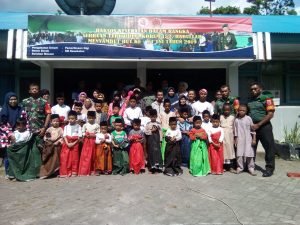 Sambut HUT TNI Ke-74, Korem 152/Babullah Gelar Bakti Sosial