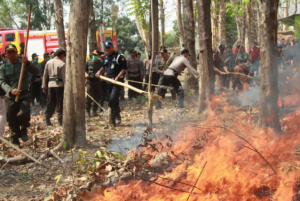Antisipasi Kebakaran Hutan Polres Mojokerto Kota Lakukan Ini