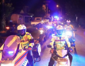 Jelang Pelantikan Presiden Polres Ponorogo Lakukan Patroli