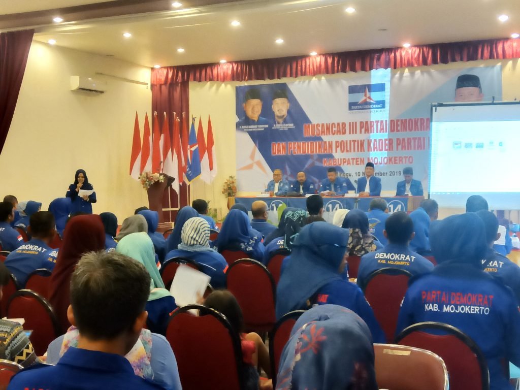 Musancab Demokrat Kabupaten Mojokerto,  Ketua Demokrat Pertegas Belum Ada Rekom Cabup Cawabup