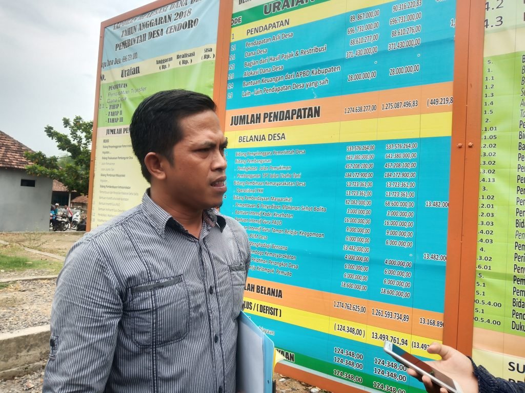 Baner APBDes Cendoro Dipertanyakan, Diduga Camat Jadi Penjaga Gawang