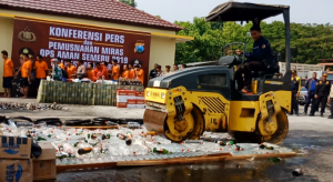Polres Mojokerto Musnahkan Barang Bukti Dan Gelar Apel Semeru