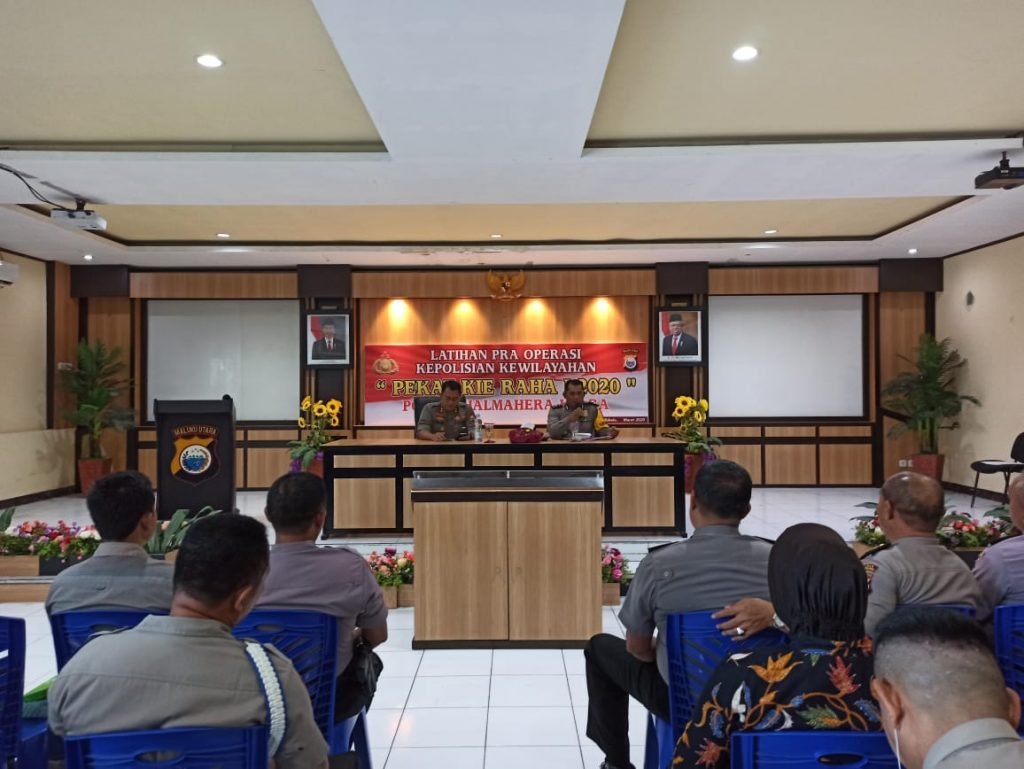 Polres Halut Gelar Pra Ops Kieraha I 2020