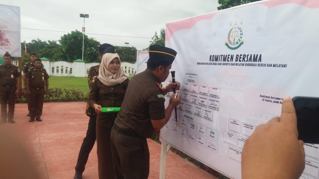 Kejari Tobelo Canangkan Zona Integritas WBK dan WBBM