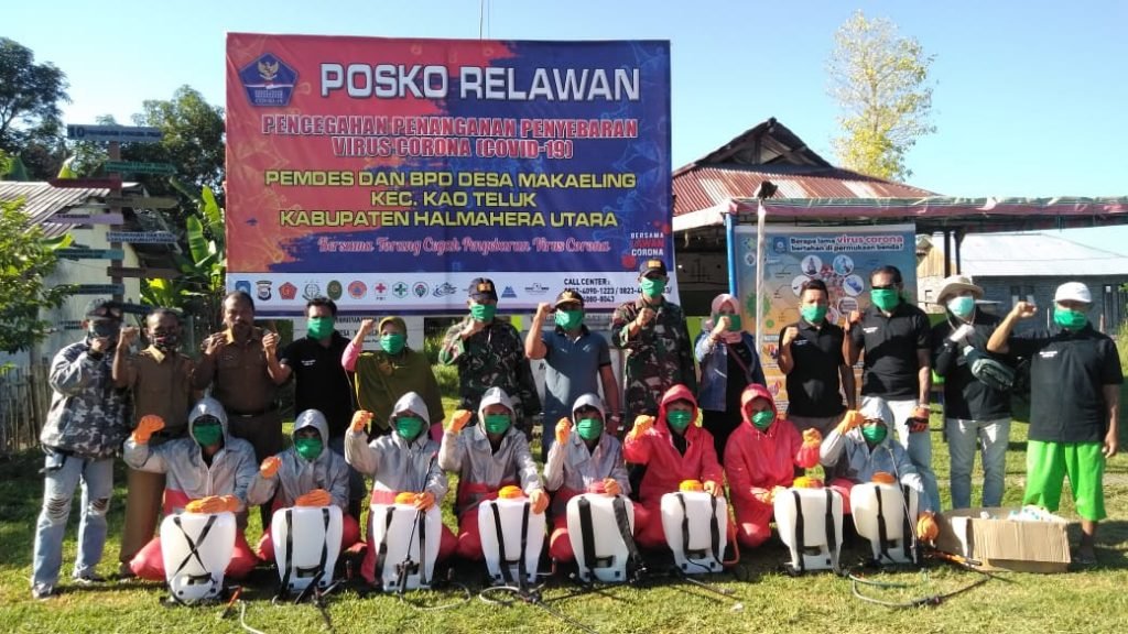 Cegah Covid-19, Satgas Yonarmed 9 Kostrad Terus Bentuk Satgas Relawan Covid-19 Di Kao Teluk