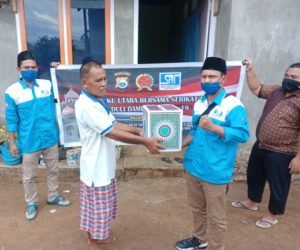 Polda Malut Bersama Korem 152/Babullah Ajak SPN Kembali Salurkan 30 Paket Sembako Kepada Masyarakat