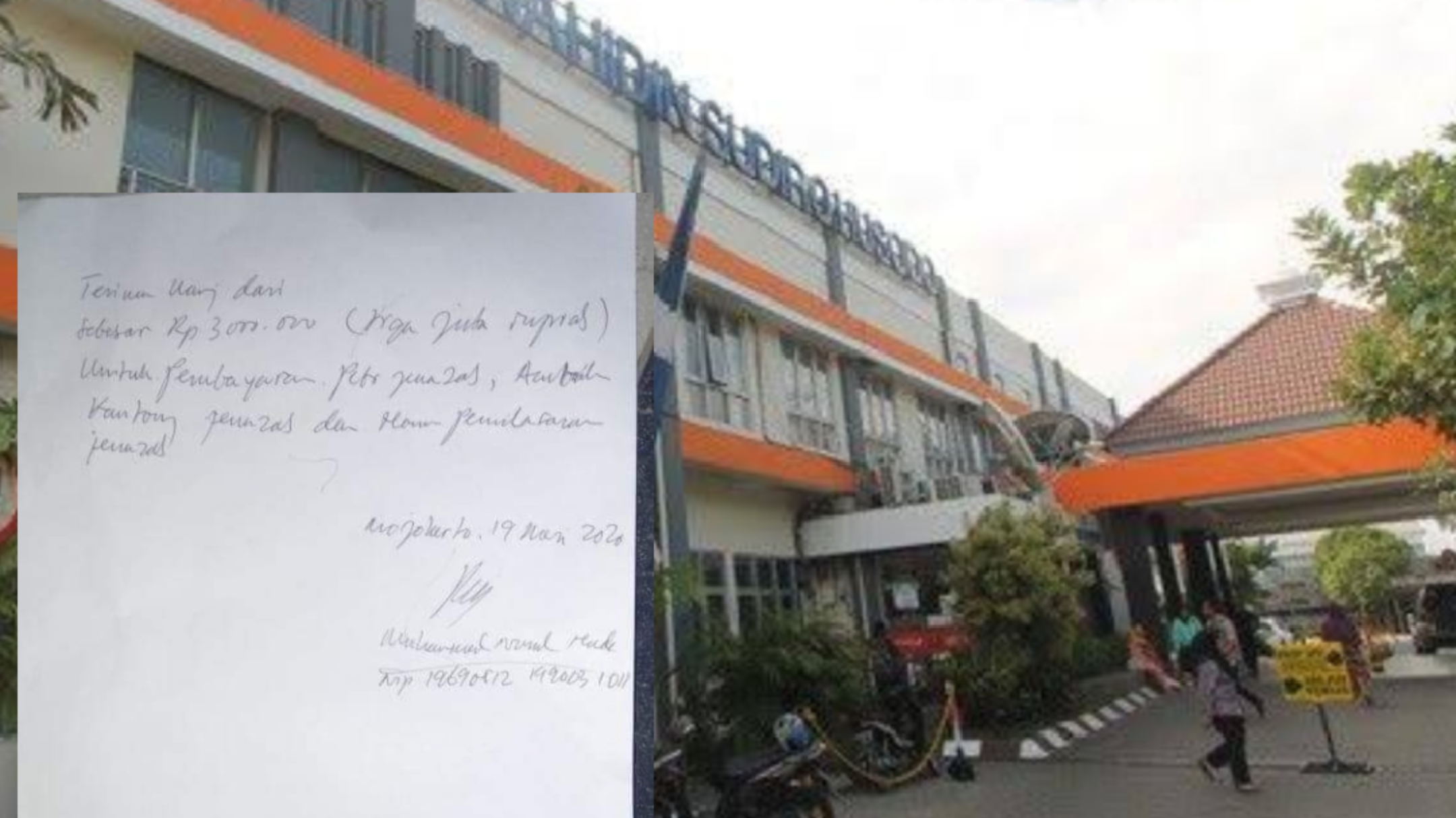 Ini Cerita Lengkap, Petugas RSUD dr Wahidin Sudiro Husodo Yang Tarik Biaya 3 juta