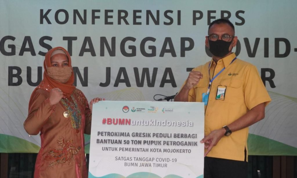 Pemkot Mojokerto Terima Bantuan Pupuk Dari Petrokimia Untuk Kampung Pangan