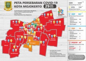 Alami Trend Kenaikan, Pasien Covid 19 di Kota Mojokerto Dalam Dua Hari Bertambah 10