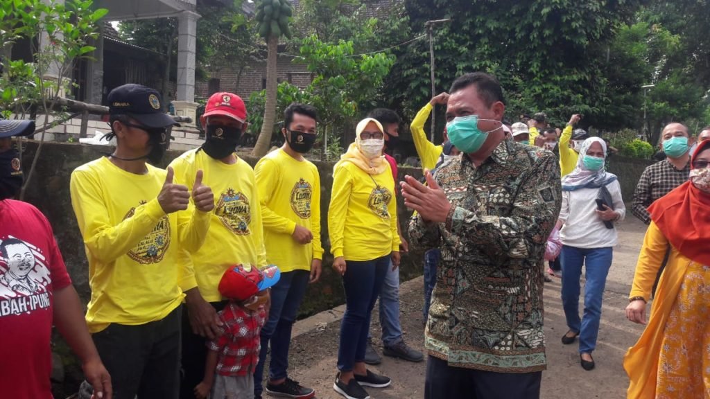 Sosialisasi Pemulihan Ekonomi Saat Pandemi, Pak Pung Disambut Jargon  Lanjutkan