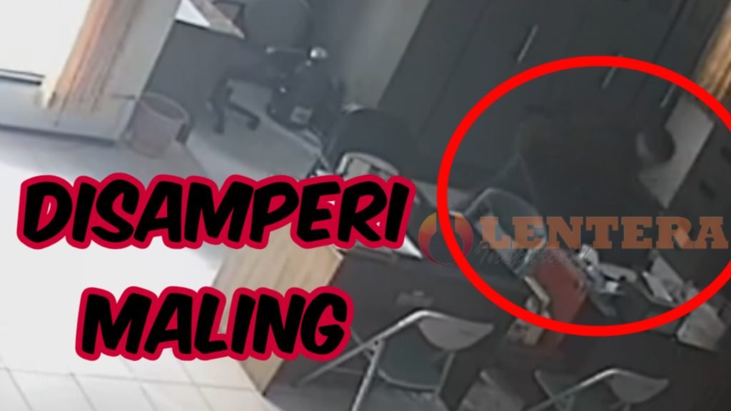 Video, Detik Detik Maling Gondol Laptop Berisi Laporan Penting