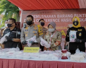 Narkoba Senilai Rp 145 miliar Dimusnahkan