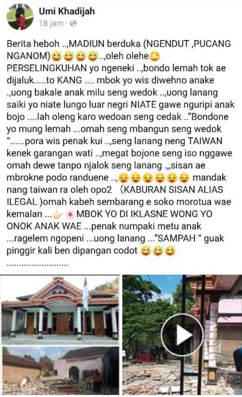 Diduga Suami Selingkuh Sang Istri Hancurkan Rumah Sendiri