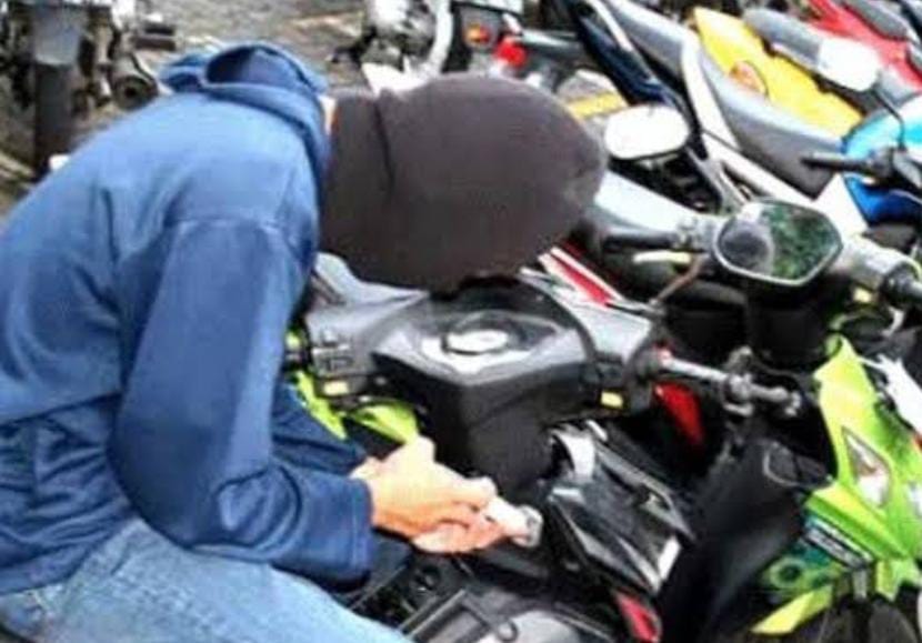 Nekat Curi Motor Kepala Dusun Dua Pemuda Diamankan Satu Buron