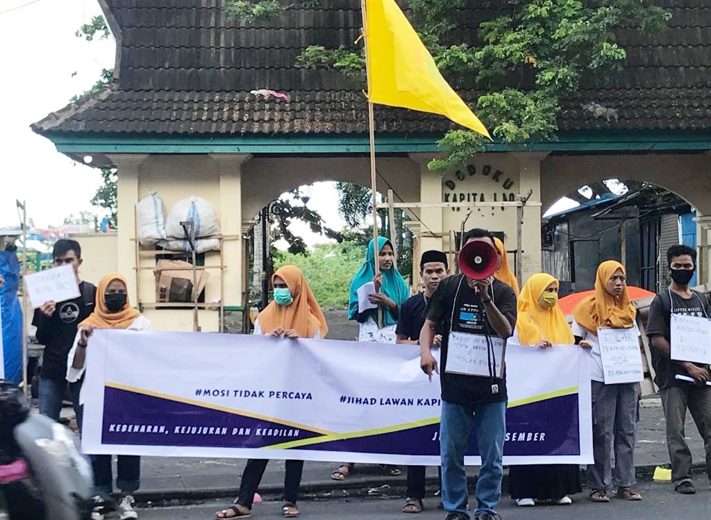 PMII Baabullah Ternate Gelar Aksi Tolak Pilkada 2020 Dan Cabut UU No 11 Tahun 2020 (Ciptaker)