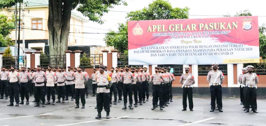 Jelang Natal Dan Tahun Baru Sebanyak 616 Personel Polda Malut Diterjunkan 