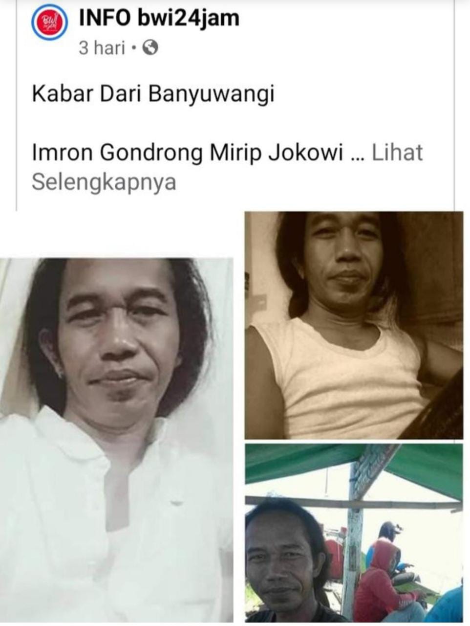 Mirip Presiden Jokowi Pria Ini Jadi Viral