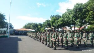Jelang Pilkada Serentak, Korem 152/Babullah Beserta Jajaran Laksanakan Apel Gelar Pasukan