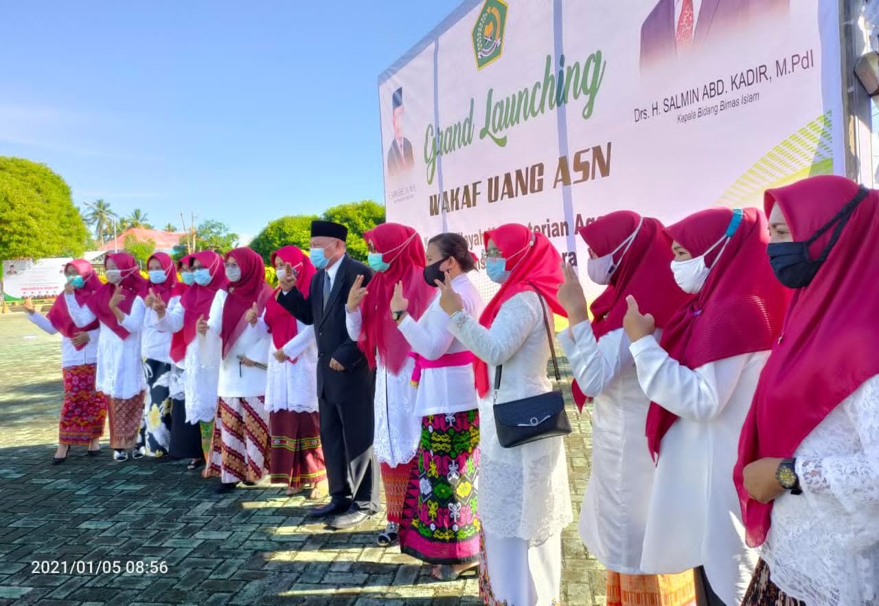 Kemenag Malut Lauching Gerakan Wakaf Uang ASN