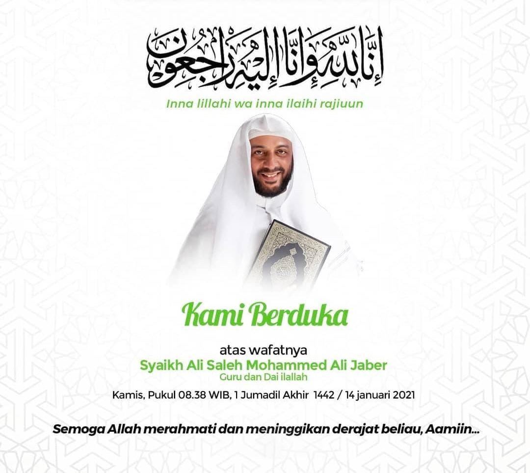 Syekh Ali Jaber Dikabarkan Meninggal Dunia