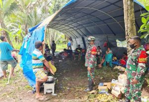 Dandim 1508/Tobelo Tinjau Lokasi Banjir Di Kecamatan Kao Barat