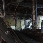 Atap Gedung GMSC Kota Mojokerto Ambruk