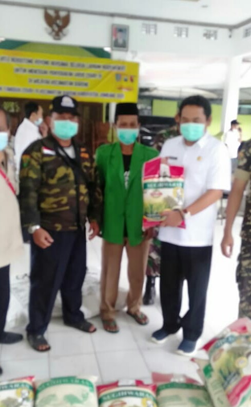 Wabup Jombang Sumrambah, Sambut GP Ansor Dan Gapoktan Sugihwaras Serahkan Bantuan