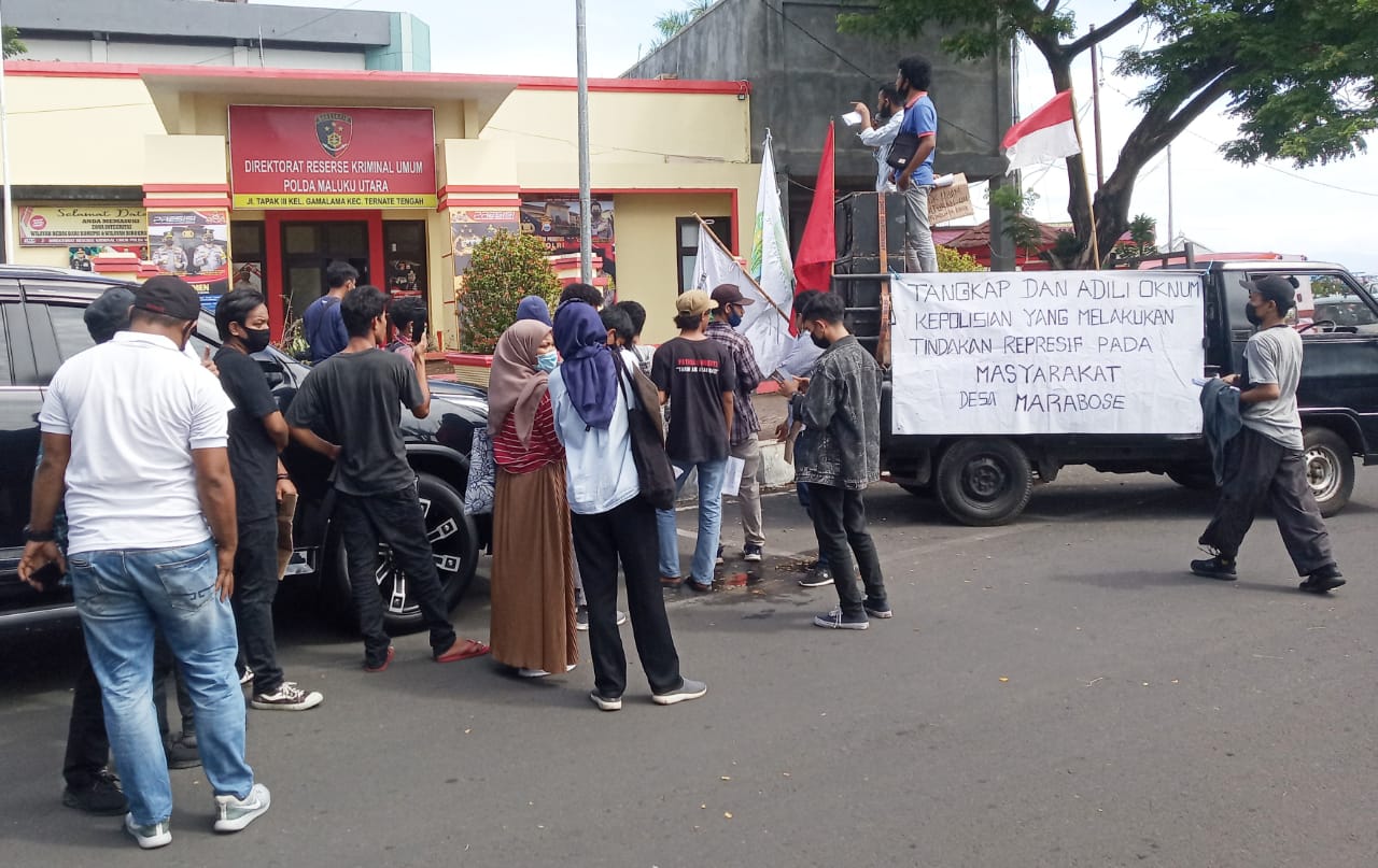 Aliansi Soma Bersatu, Tuntut Polda Malut Adili Oknum Polisi Halsel Di Duga Represif Pada Warga Marabose Suku Soma