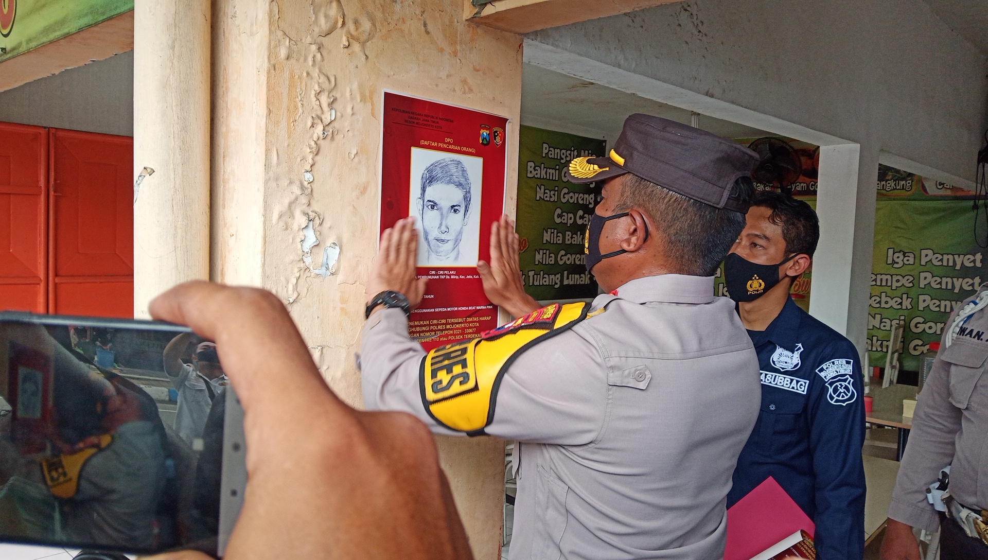 Pembunuh Terapis Pijat Mojokerto Diburu, Polisi Sebarkan Sketsa Wajah Pelaku