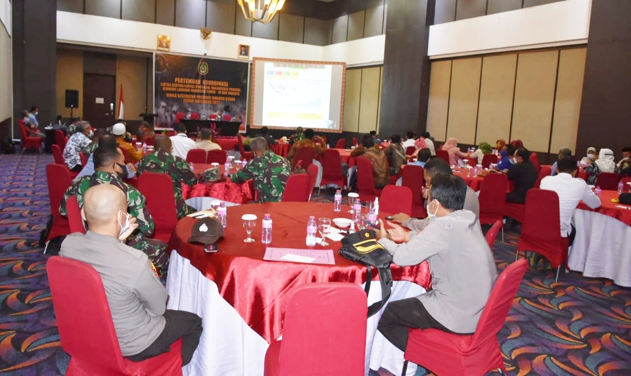 Jejaring Layanan Imunisasi Covid-19 Serta Swasta Dinkes Malut Tahun 2021 Gelar Pertemuan Melalui Vicon