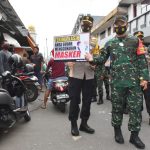 TNI-Polri Malut Gelar Sweeping Penertiban Masker