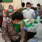 Vaksinasi Tenaga Kesehatan Kota Mojokerto Mencapai 91,74%