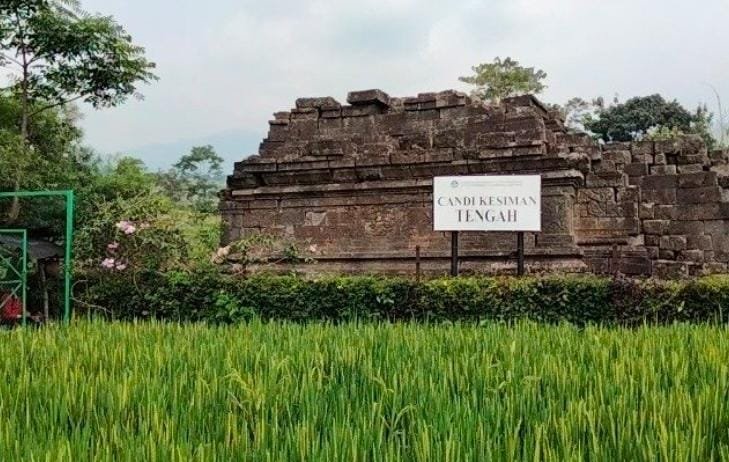 Pemdes Kesiman Perbaiki Jalan Menunuju Candi Kesiman