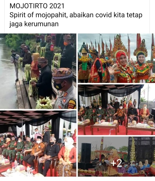 Mojotirto Spirit Of Majapahit Kota Mojokerto Jaga Kerumunan Abaikan Jaga Jarak 