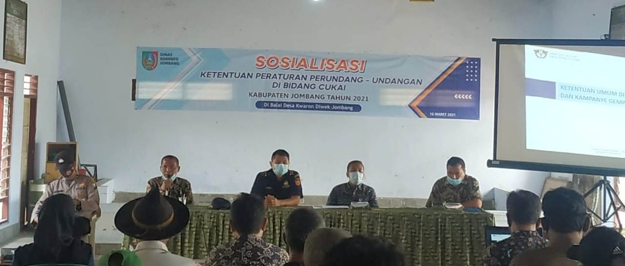 Diskominfo Jombang Gelar Sosialisasi Peraturan Perundang-Undangan Bidang Cukai