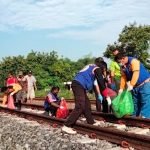 Warga Trowulan digegerkan dengan temuan potongan tubuh manusia yang tercecer di perlintasan kereta api yang berada di Desa Balongwono, Kecamatan Trowulan, Kabupaten Mojokerto