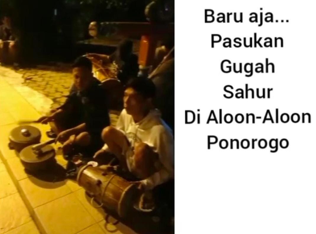 Pegiat Seni di Ponorogo Bangunkan Sahur Dengan Gamelan