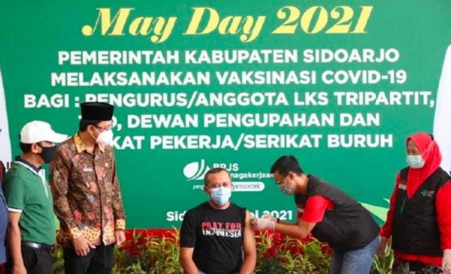 May Day 2021 Buruh di Sidoarjo Libur Demo 