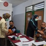 Danrem 152/Babullah Pantau Vaksinasi