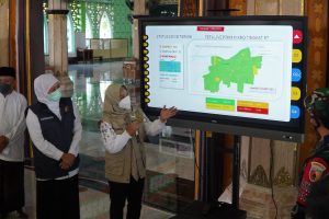 Wali kota Mojokerto Dampingi Gubernur Jawa Timur Sidak Kesiapan Sholat Idul Fitri 1442 H di Masjid Agung Al Fattah