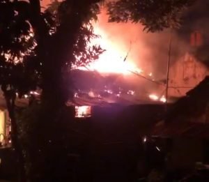 Warung Di Mojokerto Ludes Terbakar Sempat Diwarnai Ledakan