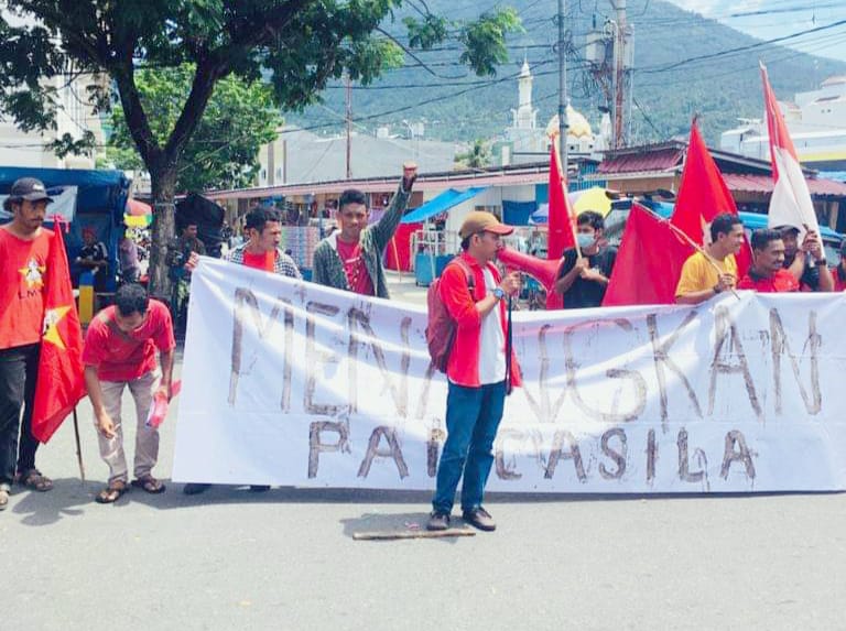 https://goo.gl/maps/BGdCvpZz4J8CwZAd9 Harlah Pancasila 2021, EK-LMND Ternate Suarakan Menangkan Pancasila